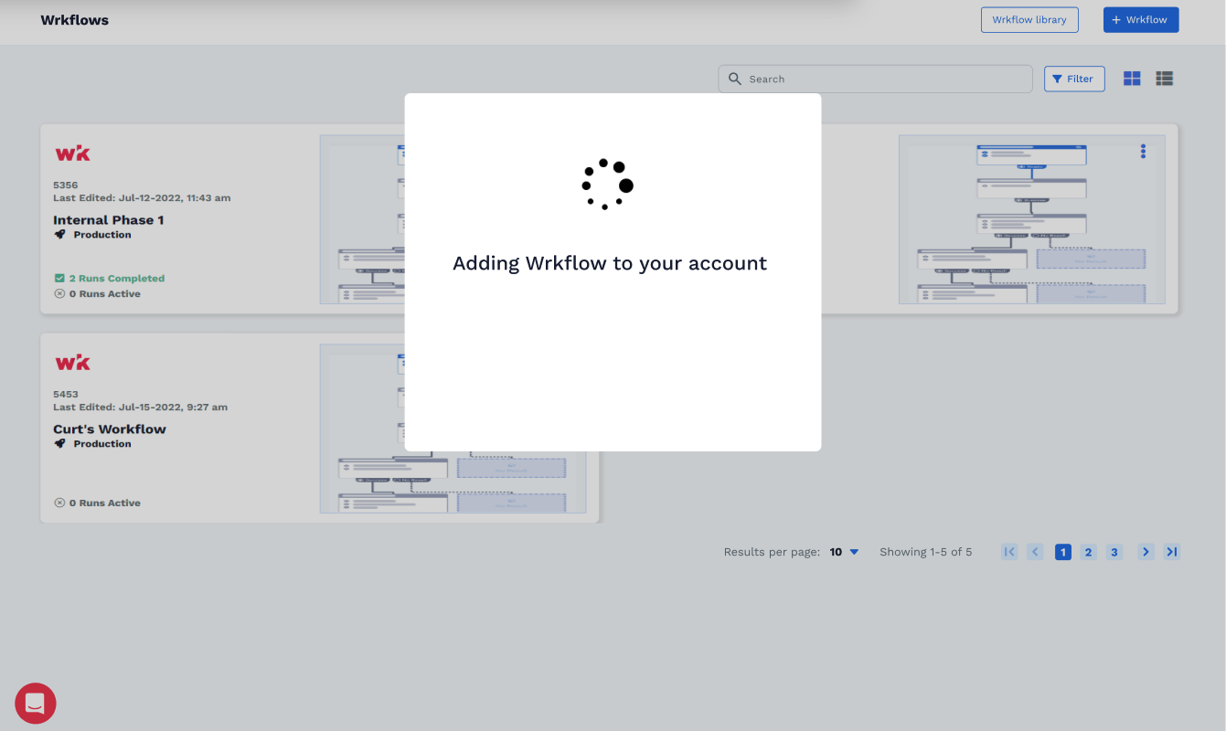 Wrk platform screenshot 7 for wrkflow library
