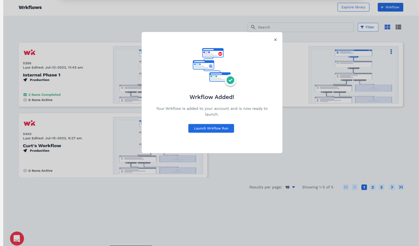 Wrk platform screenshot 8 for wrkflow library