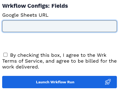 Wrk platform screenshot 6 for launch configuration