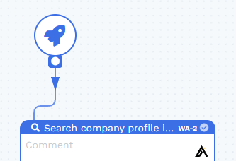Launch icon in the Wrkflow Designer