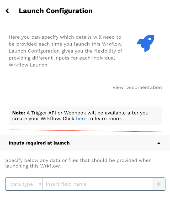 Wrk platform screenshot 3 for webhook trigger