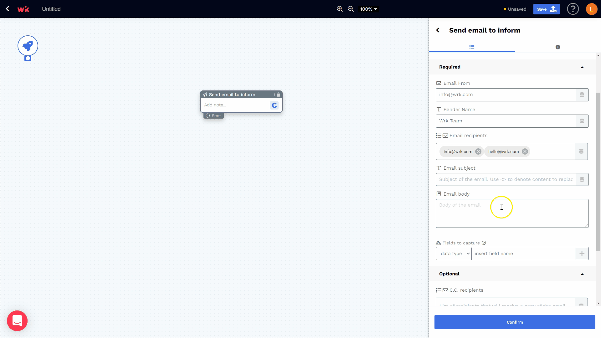 Wrk platform screenshot 2 for input and output data types