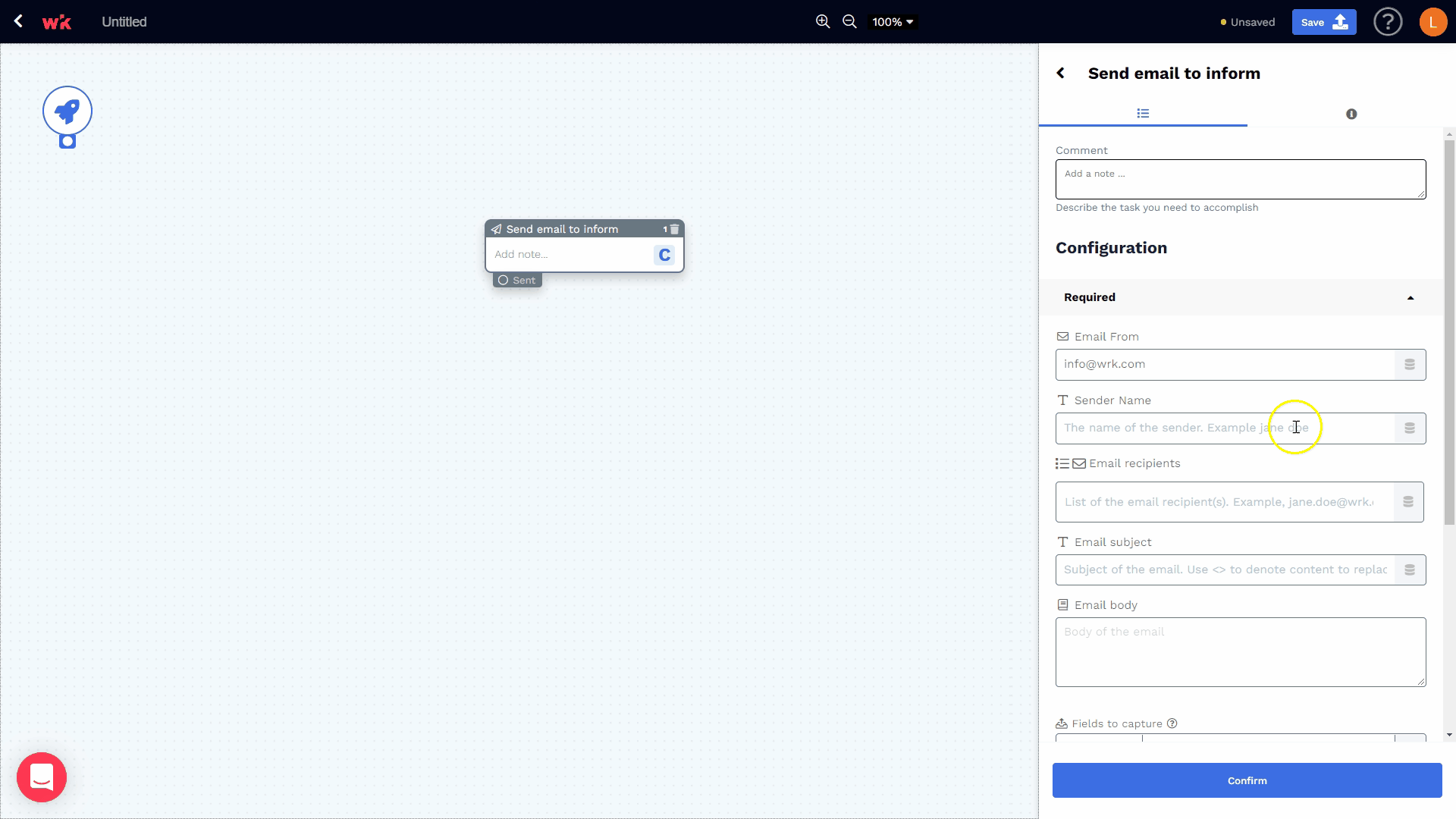 Wrk platform screenshot 4 for input and output data types