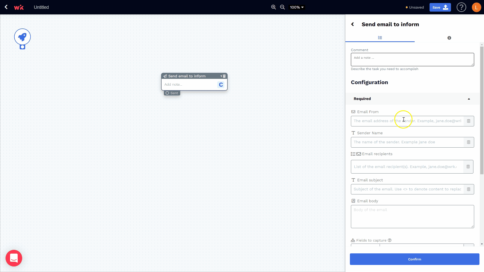 Wrk platform screenshot 11 for input and output data types