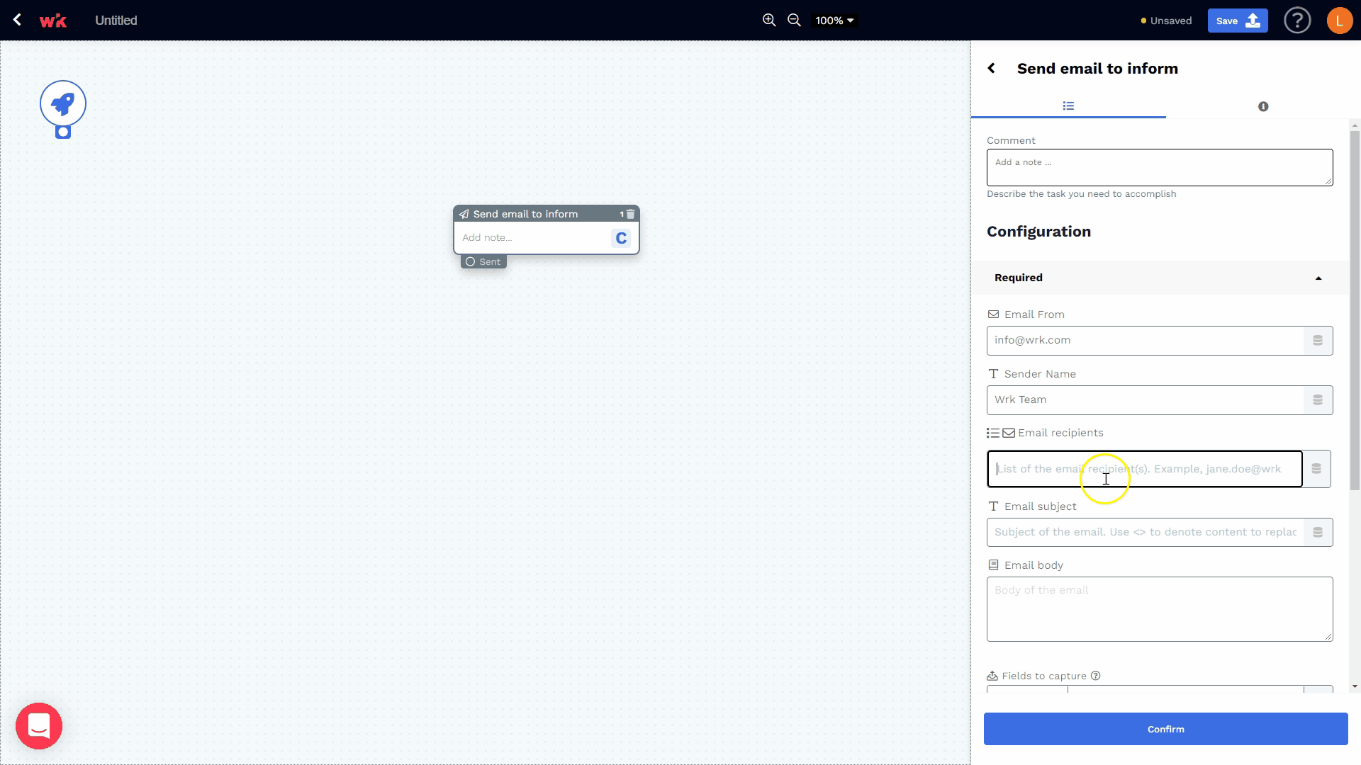 Wrk platform screenshot 15 for input and output data types