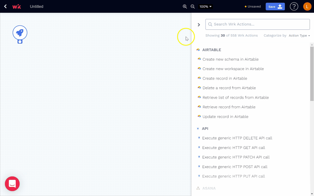 Wrk platform screenshot 1 for where can i find my wrk actions