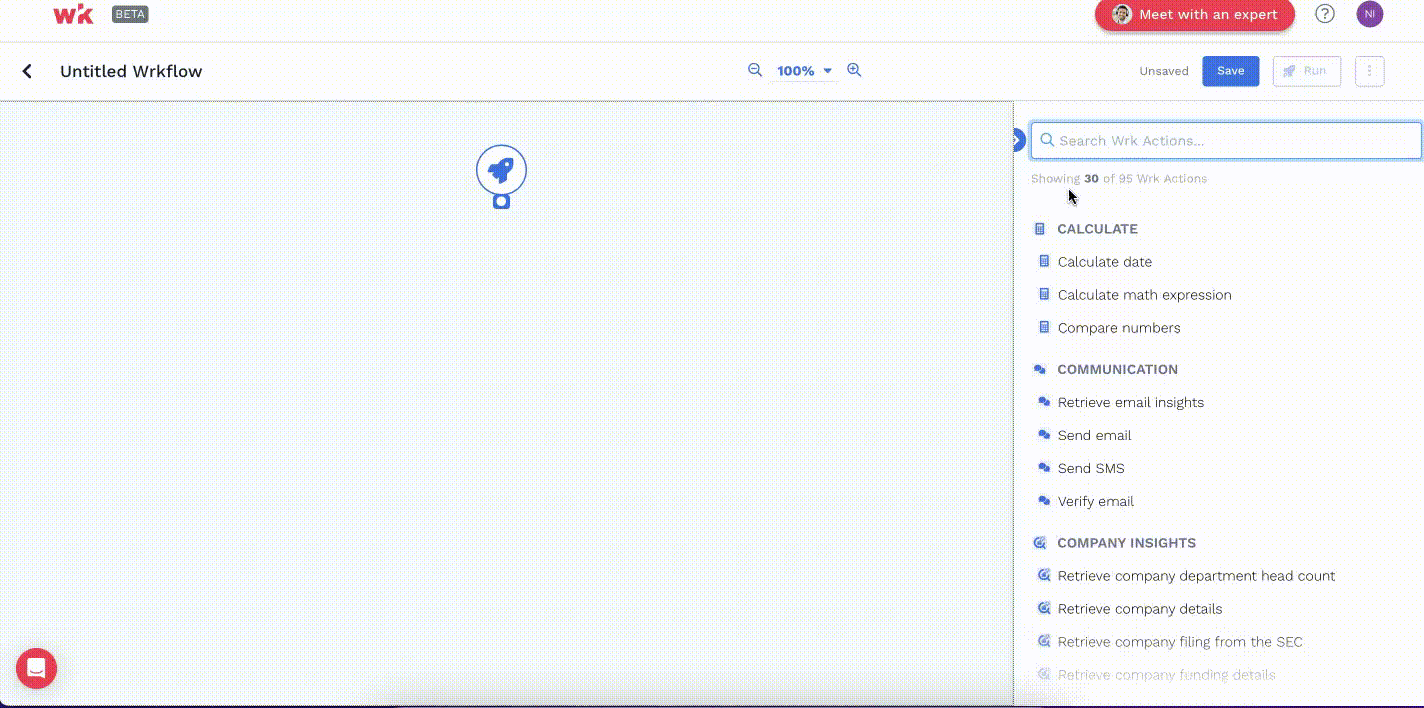 Wrk platform screenshot 3 for where can i find my wrk actions