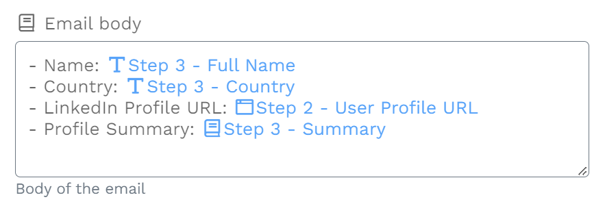 Wrk platform screenshot 1 for wrk action configuration send email to inform